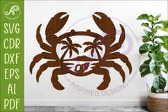 Coastal Crab Wall Art Beach House Decor Island Product Image 1