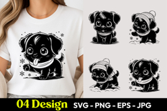 Smiling Puppy SVG PNG Product Image 1