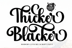 Thicker Blacker - Family Font In 70 Styles Product Image 1