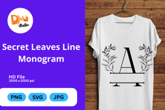 Secret Leaves Line Monogram Product Image 1