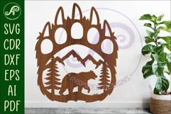 Bear paw print wall sign Bundle Product Image 4