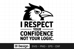 Funny Eagle Respect Confidence SVG PNG Product Image 1