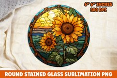 Halloween Round Sublimation| Sunflower Sublimation | Pumpkin Product Image 1