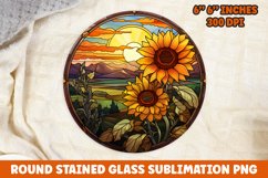 Halloween Round Sublimation| Sunflower Sublimation | Pumpkin Product Image 1