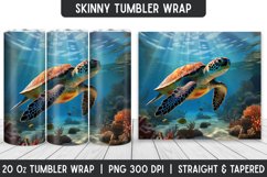 Turtle Tumbler Sublimation Wrap | Sublimation Designs Product Image 1
