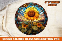 Halloween Round Sublimation| Sunflower Sublimation | Pumpkin Product Image 1