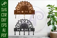 Sunflowers Key holder designs for wood and metal Product Image 1
