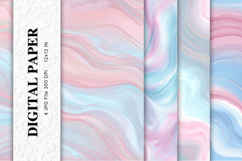 Rainbow Watercolor Alcohol Ink Background Digital Paper Product Image 1