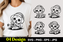 Sleeping Puppy SVG PNG Product Image 1
