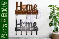 Home sweet home Key holder designs for wood and metal Product Image 1