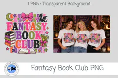 Fantasy Book Club Bookish PNG Graphic Product Image 1