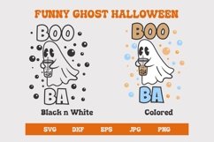 Funny Halloween Ghost svg &amp; sublimation Product Image 3