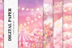 Sky Cloud Background Digital Paper Wallpaper_14 Product Image 1