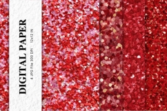 red glitter Background Wallpaper Sparkles Digital Paper_3 Product Image 1