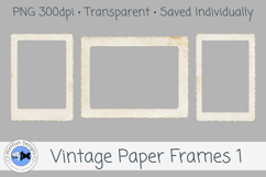 PNG Vintage Paper Frames 1 Product Image 2