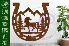 Horse Shoe Horse animal wall sign Product Image 1