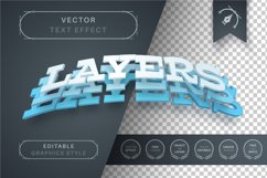 Blue Layers - Editable Text Effect, Font Style Product Image 1
