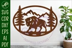 Wildlife Mountain SVG Bundle, 9 Animal Wall Art bundle Product Image 4