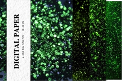 green glitter Background Wallpaper Sparkles Digital Paper_1 Product Image 1