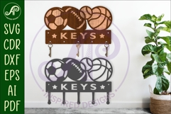 Sports balls Key holders for metal and laser cutting Product Image 1
