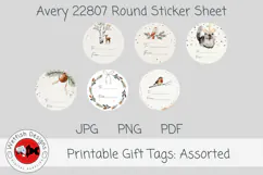 A Quiet Christmas Printabe Gift Tag Labels Product Image 2