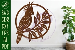 Cockatoo bird wall sign, SVG file. Product Image 1