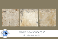 Junky Newspapers 2 for Junk Journaling &amp; Scrapbooking Product Image 2