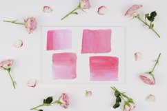 Two Tone Pink Watercolor Splash Cliparts Product Image 1