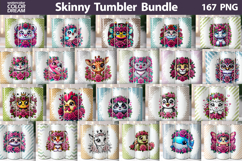 Animals Tumbler Bundle | Cute Animals Floral Tumbler Wrap Product Image 1