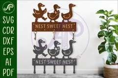 Geese Key holders for metal and laser cutting Product Image 1