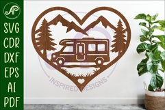 Campervan heart wall sign, camper home decor Product Image 1