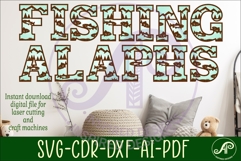 Fishing Alphabet SVG Fish Letters Product Image 1