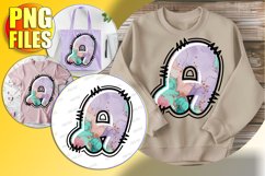 A Doodle Letter Valentine Whimsical Bright Heart! Product Image 1
