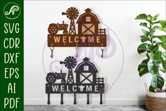 Farm scene Key holder designs Product Image 1