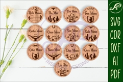 Spanish Cowboy Baby monthly milestone discs SVG Product Image 1