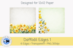 Daffodil PNG Clipart Edges/Borders 1 Product Image 2