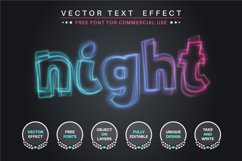 Quivering glow - editable text effect, font style Product Image 2