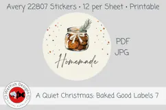 Christmas Baked Goods Printable Labels 7 Product Image 1