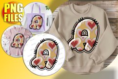 A Doodle Letter Valentine Whimsical Bright Heart! Product Image 1