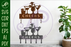 Cocktails Key holder designs for wood and metal Product Image 1