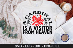 A cardinal is a visitor from heaven - Christmas SVG Design Product Image 1