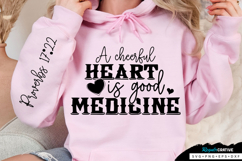 A cheerful Heart Is Good Medicine Sleeve SVG Design Product Image 1