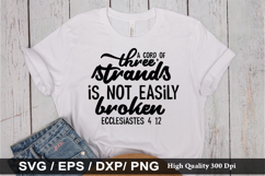 A cord of three strands SVG - Bible Verse Design Product Image 1