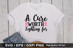 Breast Cancer SVG Bundle - Breast Cancer T-shirt Design Product Image 2
