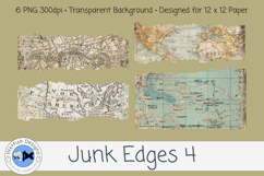 Junk Journal PNG Edges 4 Product Image 2
