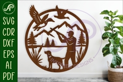 Ducking hunting wall art sign template Product Image 1