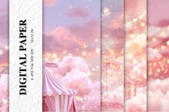 Sky Cloud Background Digital Paper Wallpaper_17 Product Image 1