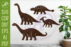 Dinosaur SVG Design for Laser Cutting, Jurassic Dino 2 Product Image 1