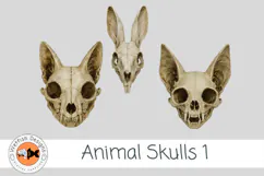 Animal Skulls 1 | Gothic Animal Skull PNG Clipart Product Image 2