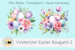 Spring Watercolor Easter Bouquets 2 Product Image 2